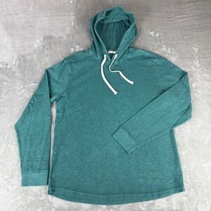 Marine Layer Vintage Heavy Slub Hoodie Mens Medium Green Drawstring $98 New NWOT
